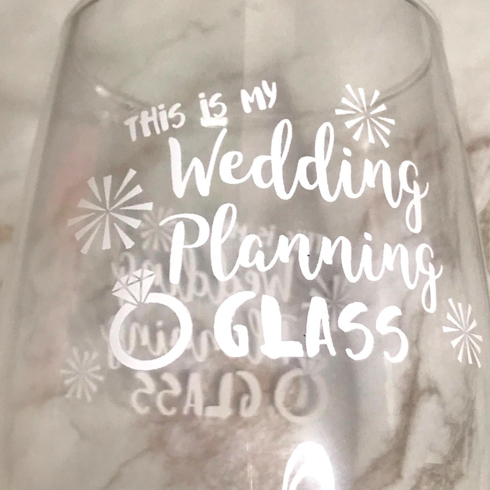Wedding Planning Planner Glass Tumbler
